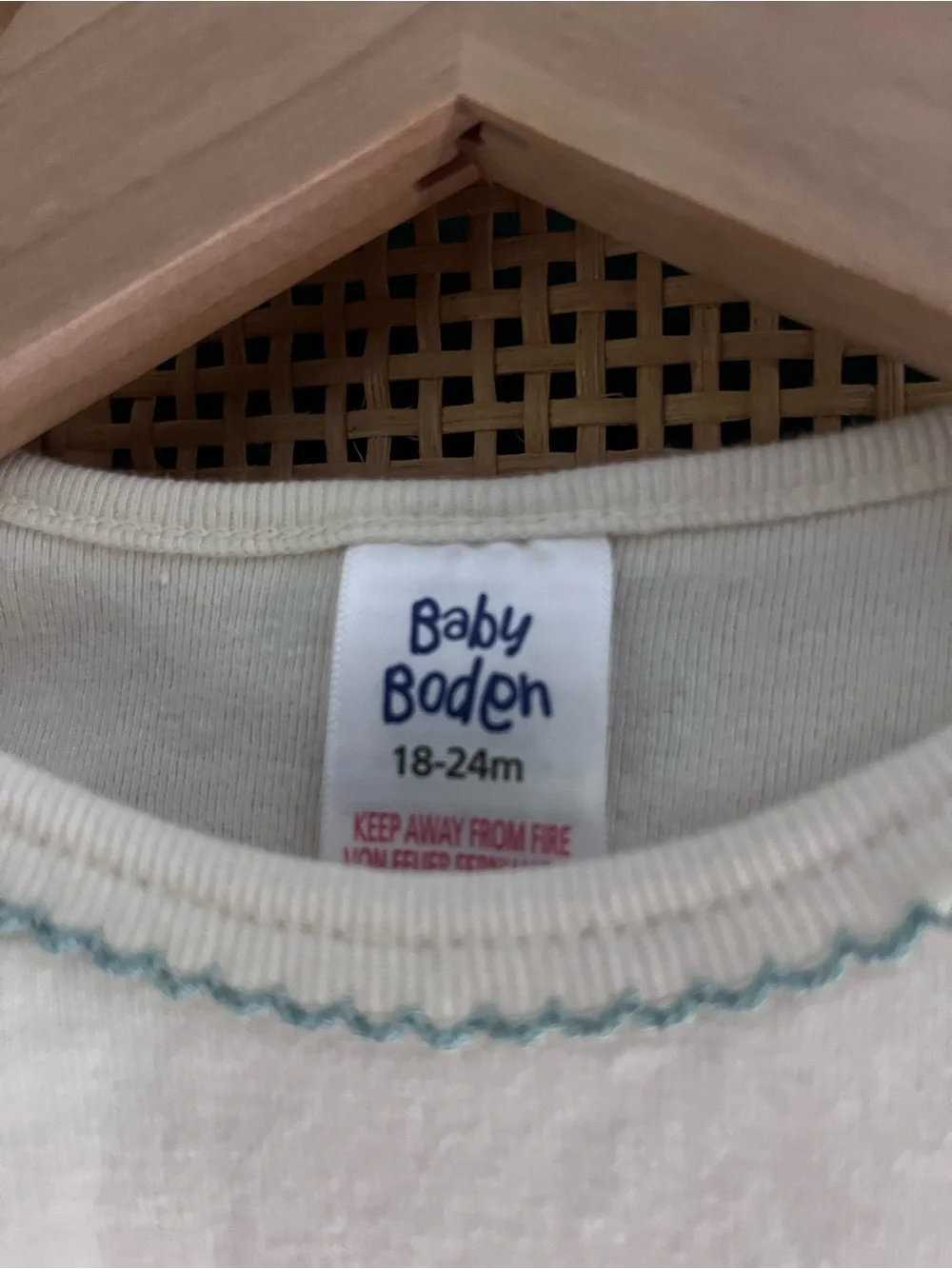 Baby Boden 18-24M Long-Sleeve Bodysuit with Tiny Floral & Animal